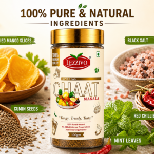 LEZZIVO Special Chat Masala - 100g | Chaat Masala | Chatpata Masala | 100% Pure & Natural Ingredients