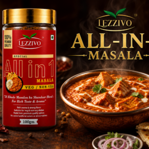 LEZZIVO All in One Masala Powder - 100g | Packed in Jar | Multipurpose Indian Spice Mix for Sabzi/Curry/Dal/Snacks/Rice & Gravy Dishes