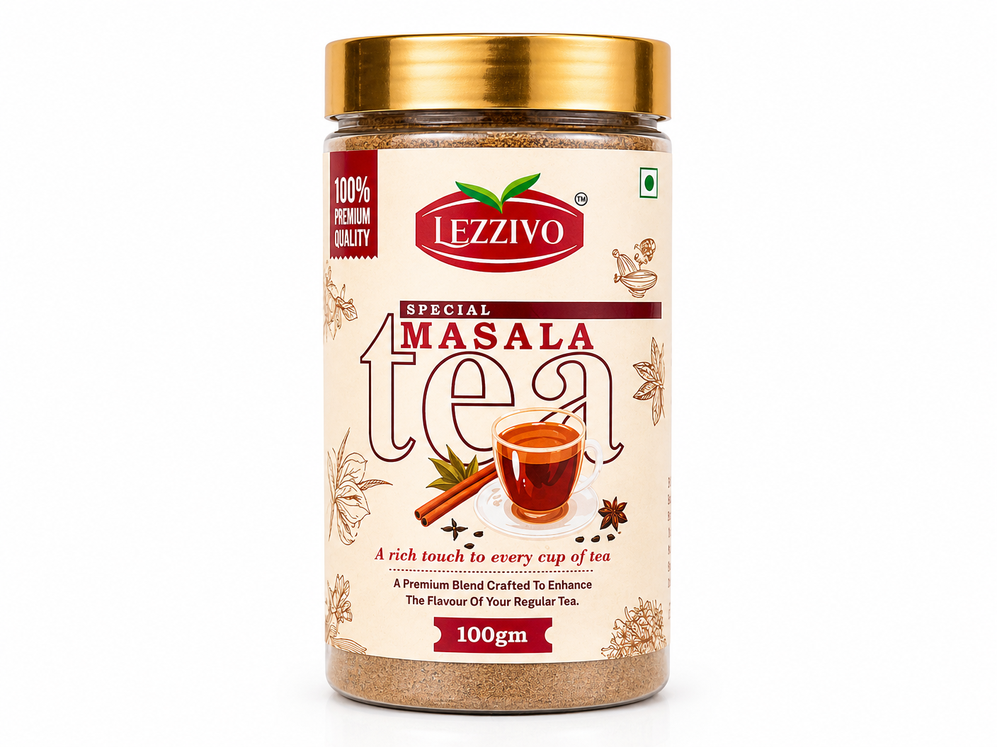 LEZZIVO Special Tea Masala - 100g | Chai Masala | Antioxidant-Rich Immunity Booster | Tea Masala Jar - Image 6